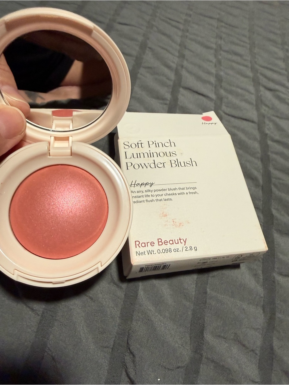 Rare Beauty Soft Pinch Luminous Powder Blush — Coral Pink (Happy)
